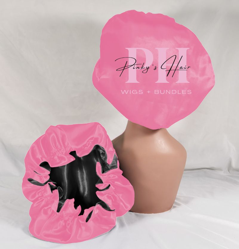 Pinky's Hair Satin Bonnet